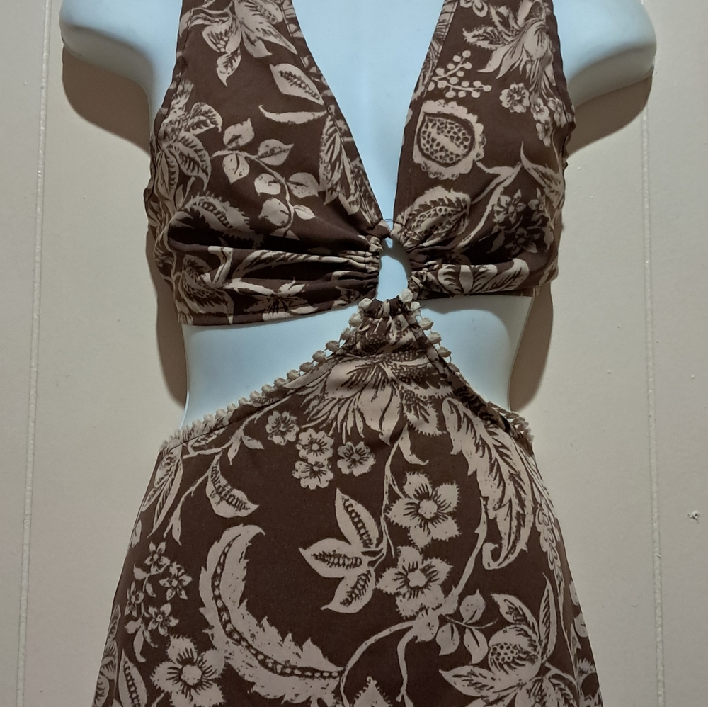 Boture  Brown Floral Dress  Women Size 6
